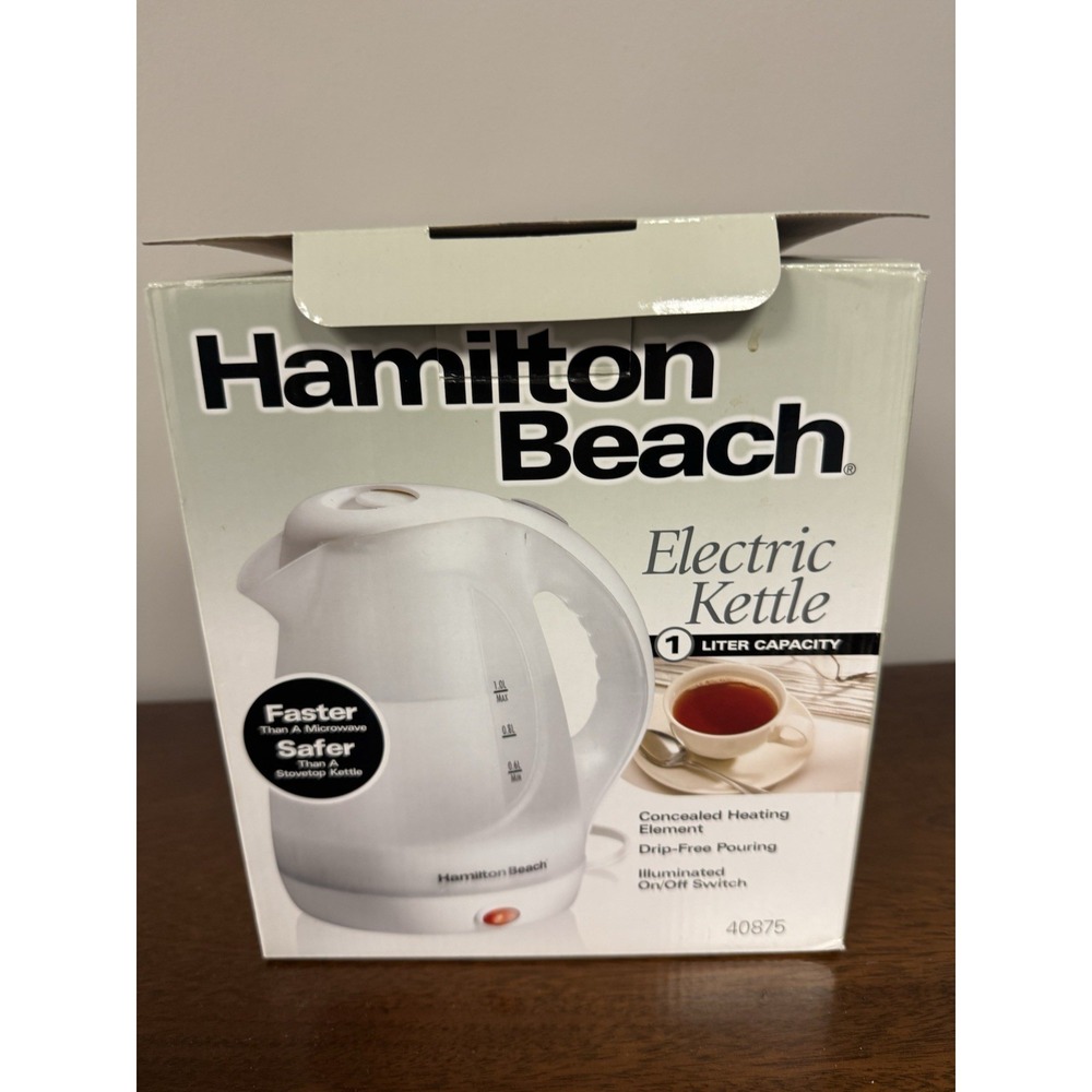 Hamilton Beach electric kettle 1 L - preowned with‎ box
